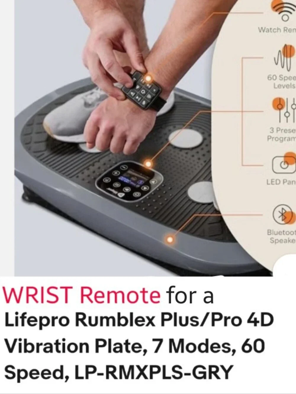 Wrist Remote For LIFEPRO vibration Plate